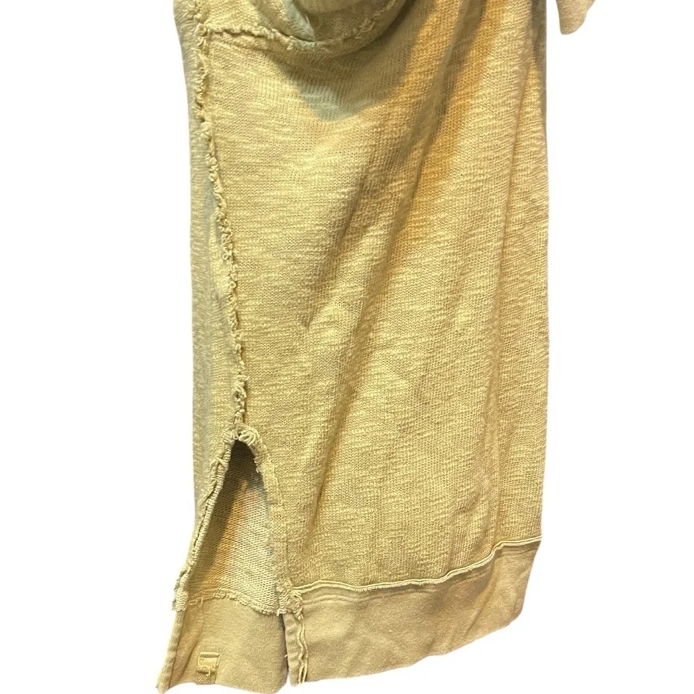 Free People Timmy Turtleneck Moss Green Cowlneck‎ Pullover Oversized Sweater XS